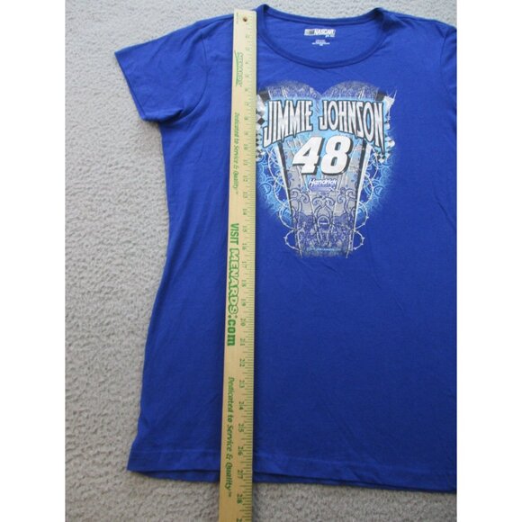 NASCAR for her Jimmie Johnson Shirt Women's Large 48 Hendrick Racing Motorsports - Picture 5 of 8